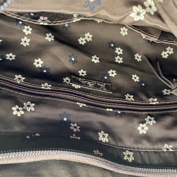 Vera Bradley Brown Espresso Quilted Microfiber Shoulder Handbag Purse Tote BOGO - Picture 3 of 6